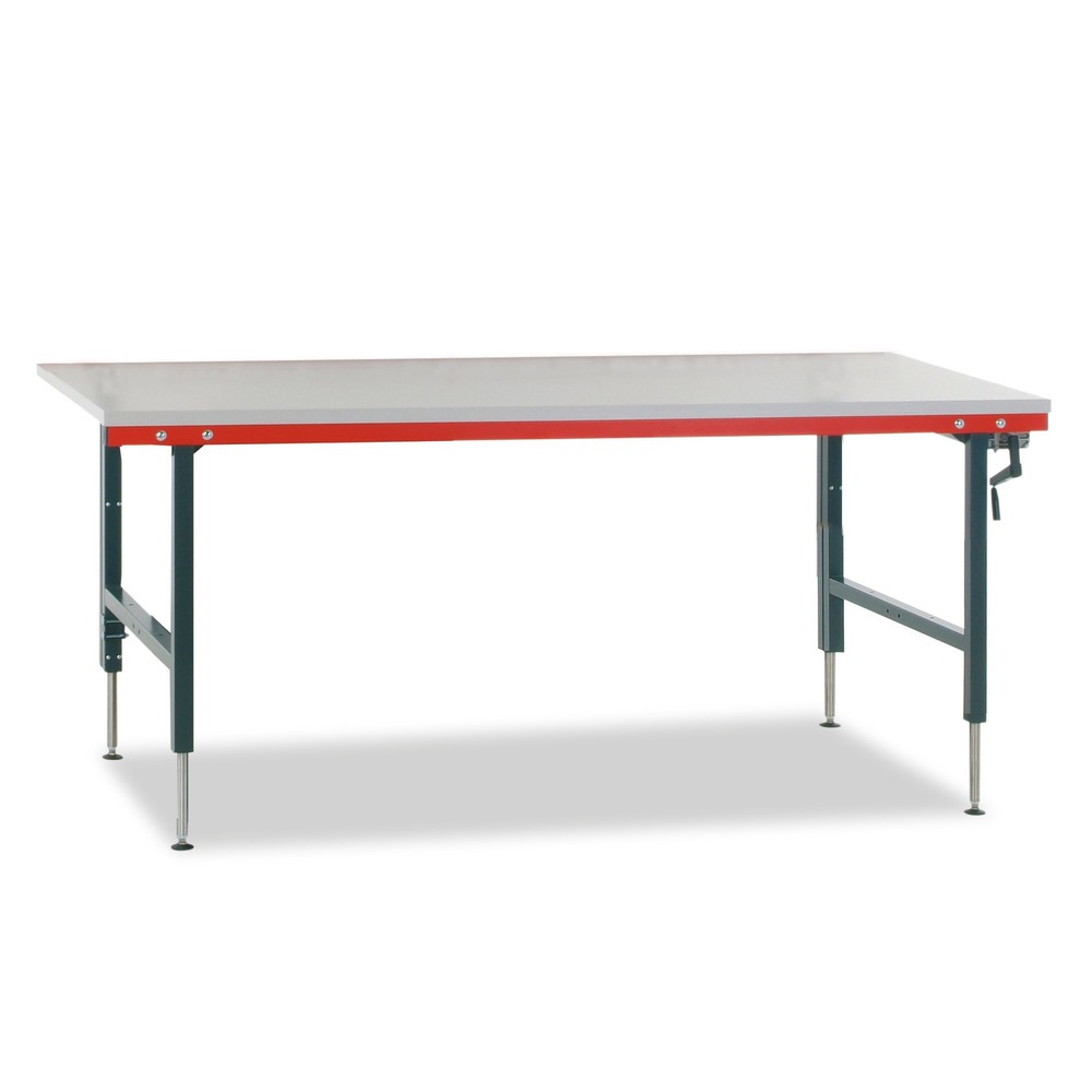 Baliaci stôl Rocholz s váhou do 60 kg, v × š × h 690 – 960 × 2 000 × 920 mm