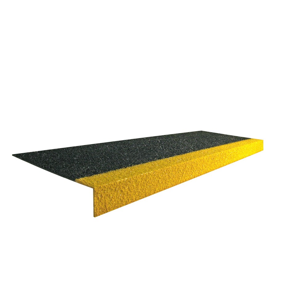 COBA Protišmykový schodiskový profil COBAGRiP® Stair Tread, v × š × h 5,5 × 750 × 345 mm, čierno-žltá