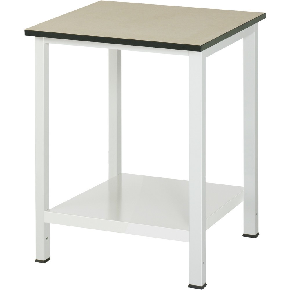 Pracovný stôl RAU 900 s odkladacím dnom, hĺbka 650 mm, v × š × h 825 × 750 × 800 mm, pracovná doska z MDF