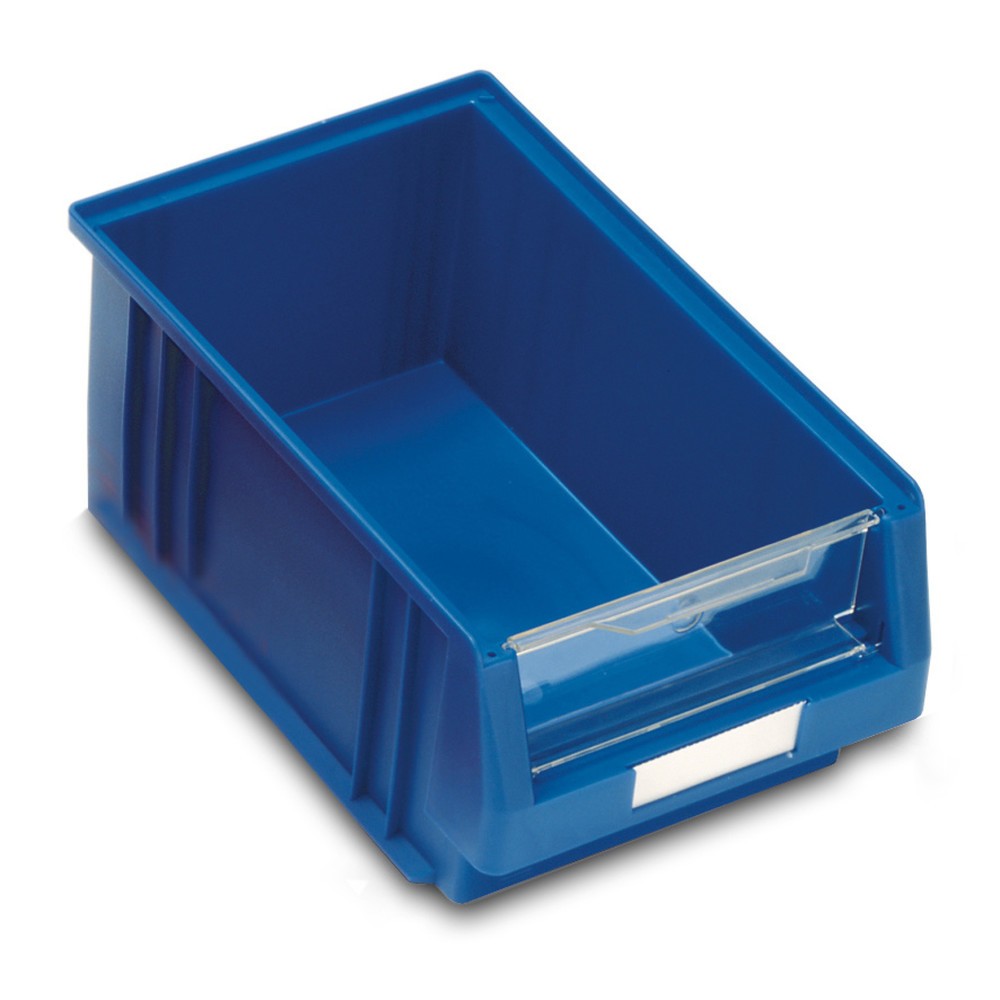 Priehľadný skladovací box z polypropylénu, v × š × h 150 × 213 × 330 mm, sivý