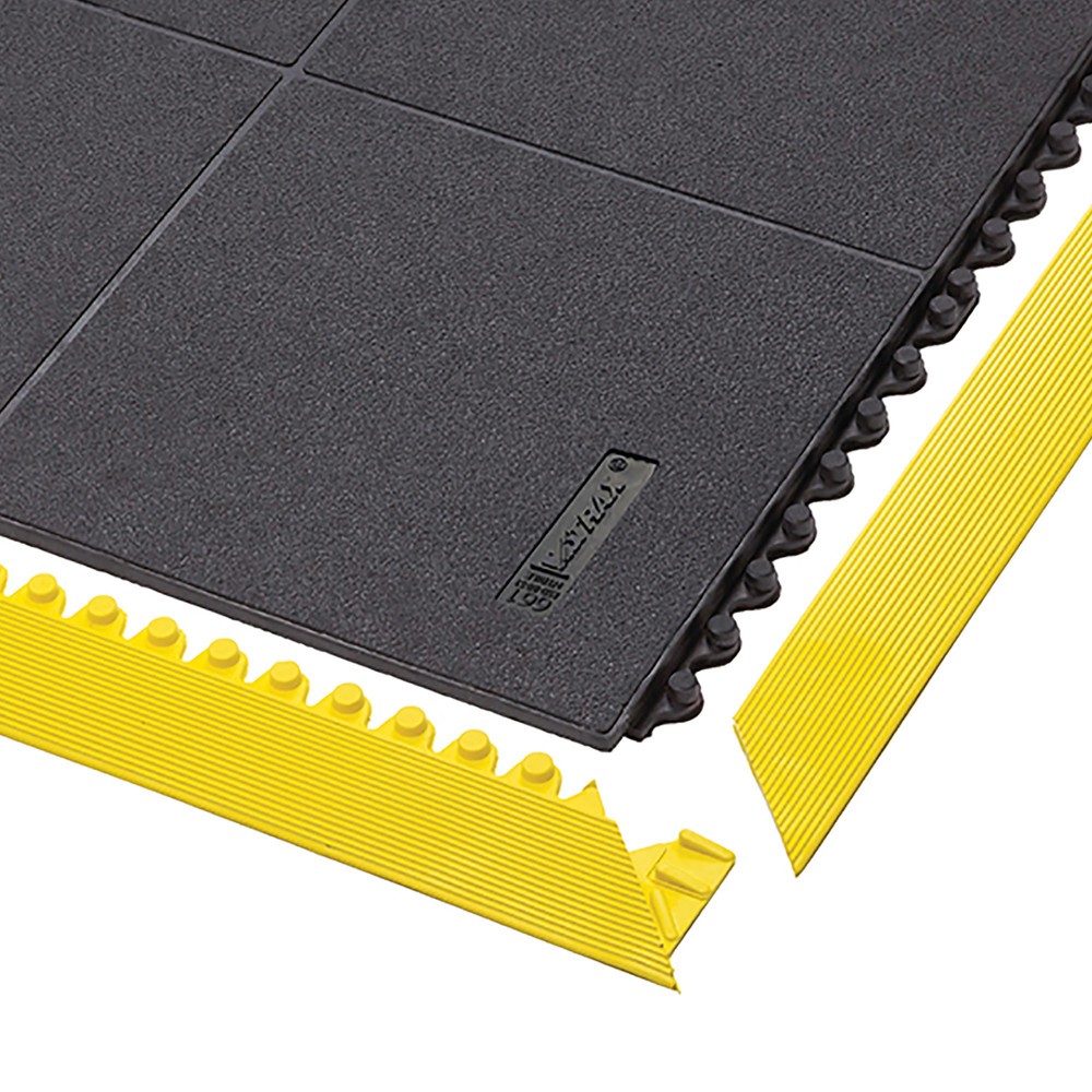 Protiúnavová rohož NoTrax Cushion Ease Solid™ Nitrile, š × h 910 × 910 mm, čierna